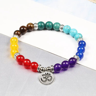 Multicolor Seven Chakra Reiki Healing Bracelet YourSoulPlace.com